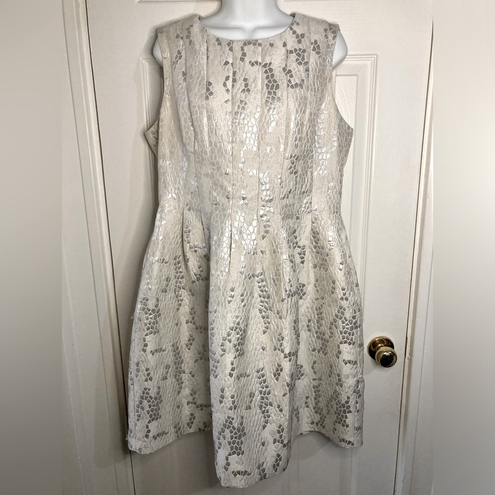 Anne Klein Snake Skin Print Cocktail Dress